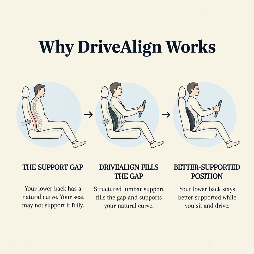 Portable Office Ergonomic Lumbar Support Cushion